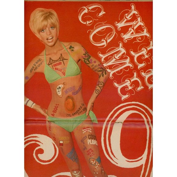 LAUGH-IN MAGAZINE #4 ©1969 Based on the 1960s TV comedy series, Goldie centerfol - Picture 5 of 5